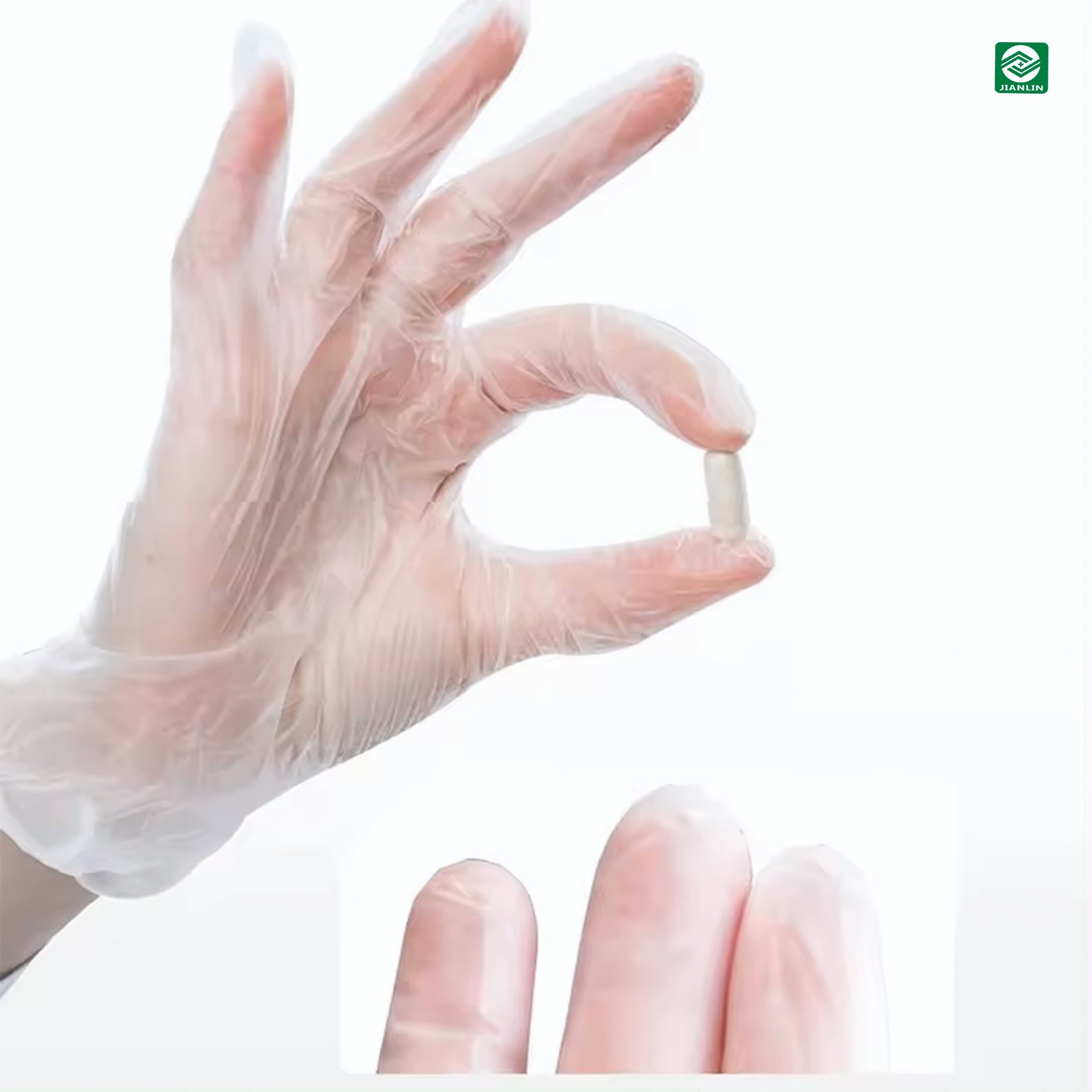 Disposable Transparent Medical Vinyl Gloves, Powder/Powder Free Examination Gloves