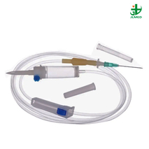 Double Drip Chamber Blood Transfusion Set with Two Spike