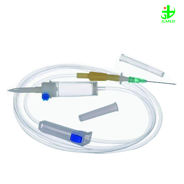 Double Drip Chamber Blood Transfusion Set with Two Spike
