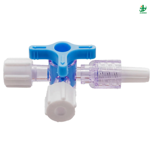 Disposable Medical Three Way Stopcock with Male Lock Adapter and Tube High Flow ressure Stopcock