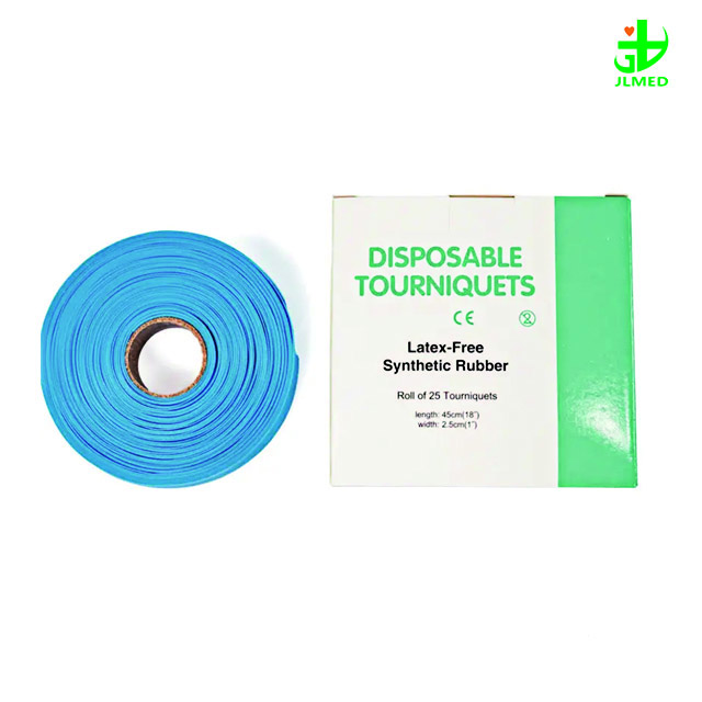 Medical Elastic Disposable Tourniquet First Aid Emergency Latex Free Silicone Nylon Rubber Flat/Rolled Quick Release Blood