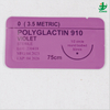 Surgical Sutures PGA Polyglycolic Acid Synthetic Braided Absorbable with Needle 75cm