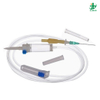 Double Drip Chamber Blood Transfusion Set with Two Spike