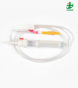 Double Drip Chamber Blood Transfusion Set with Two Spike