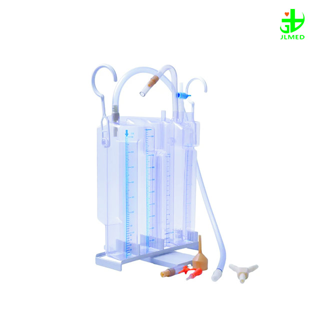 High Quality Medical Single Double Chambere PVC Disposable Thoracic Chest Drainage Bottle