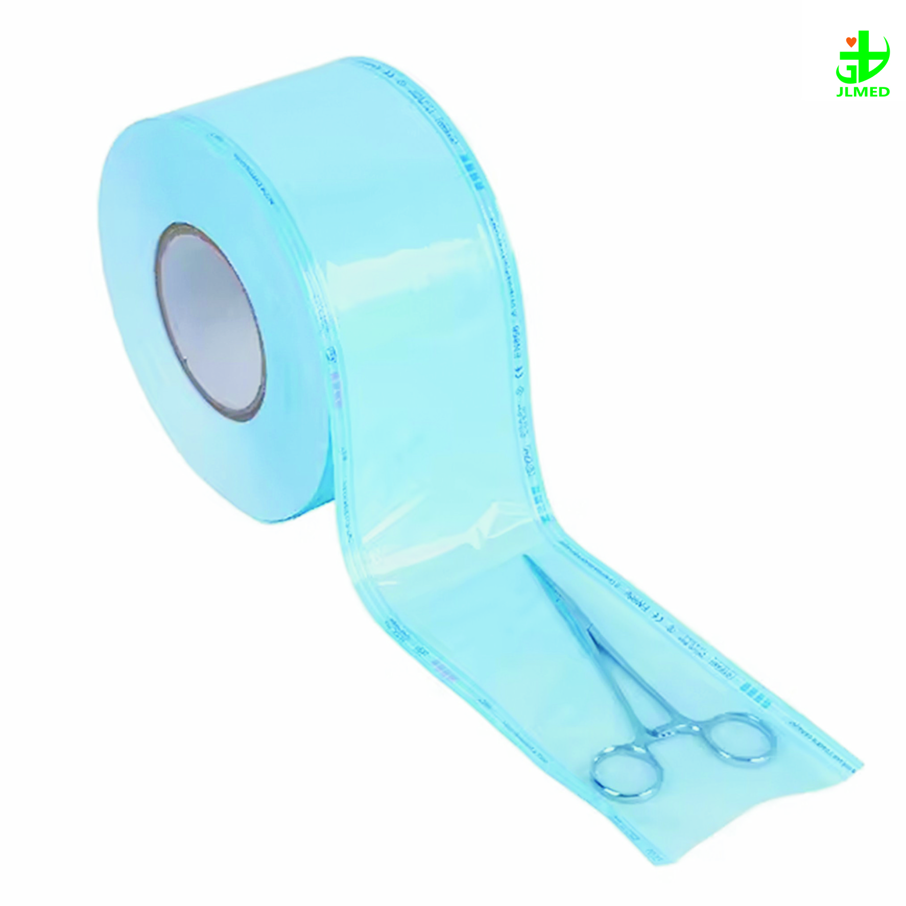 Sterile Pouch Roll Surgical Instruments Packaging Flat Bag Roll Eo Sterilization 30cm*200m