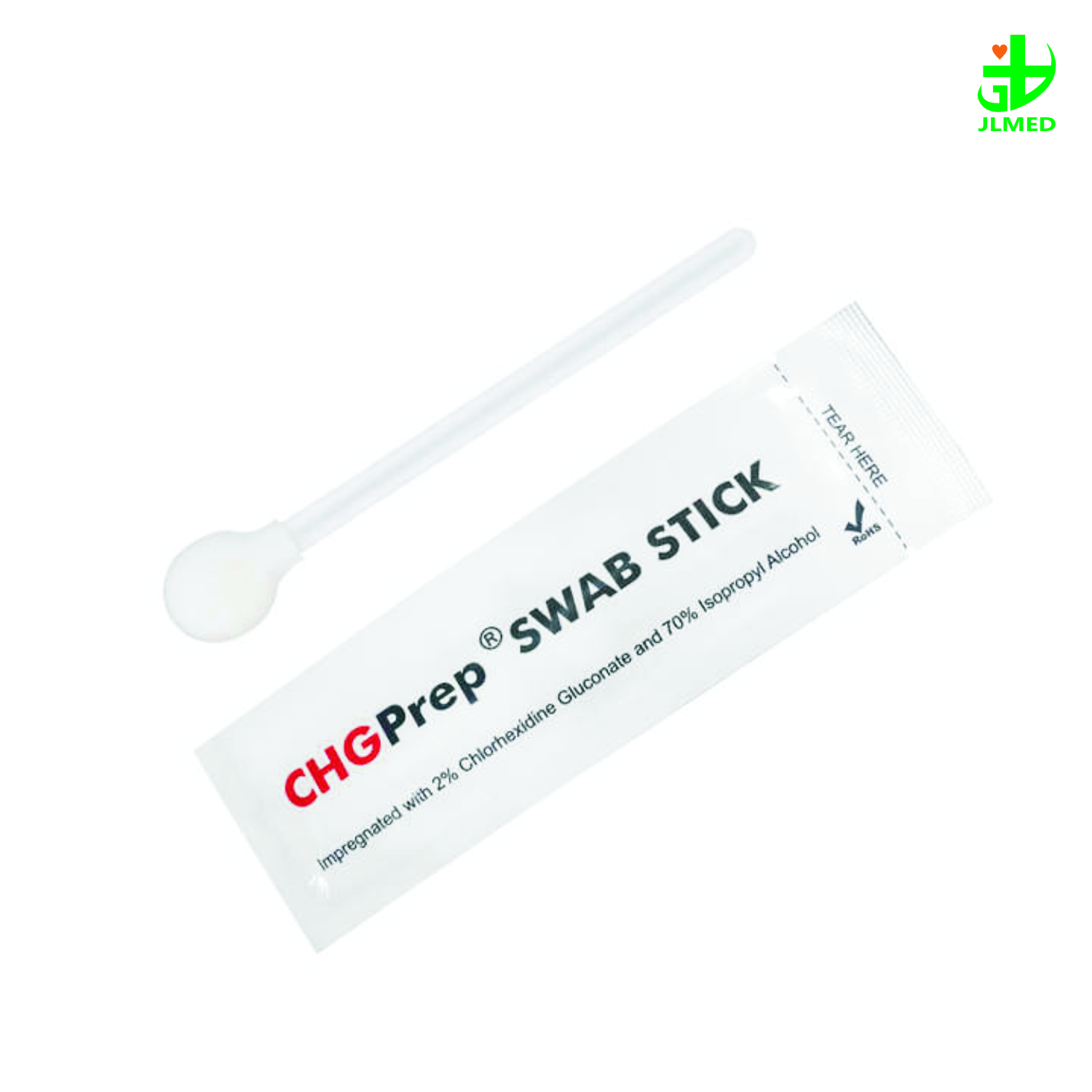 Disposable Chgprep Swab Stick Impregnated Cotton Swab