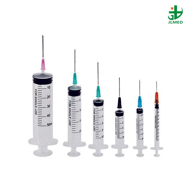 Disposable Medical Syringe Luer Lock/Slip Lock with or Without Hypodermic Needle Three Part Syringe with/Without Needle with CE ISO Certification