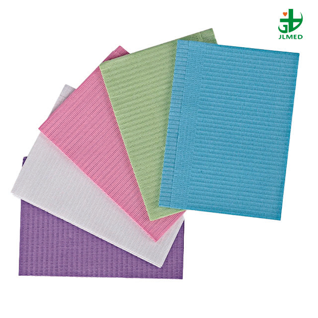 Disposable Colorful Tissue Dental Bib for Medical Dentist Dental Bibs