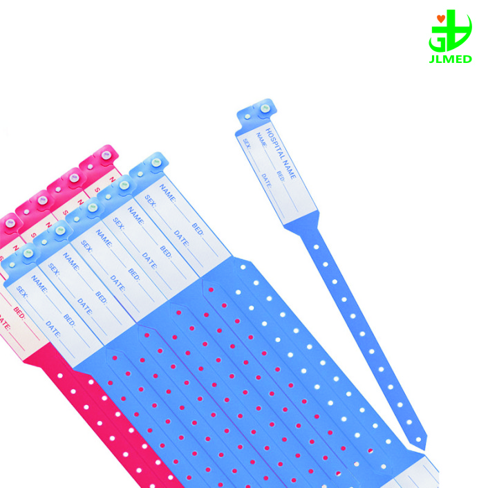 Medical Products Waterproof PVC Patient Disposable Write on ID Bracelets Medical Wristband Identification for Adults and Newborns