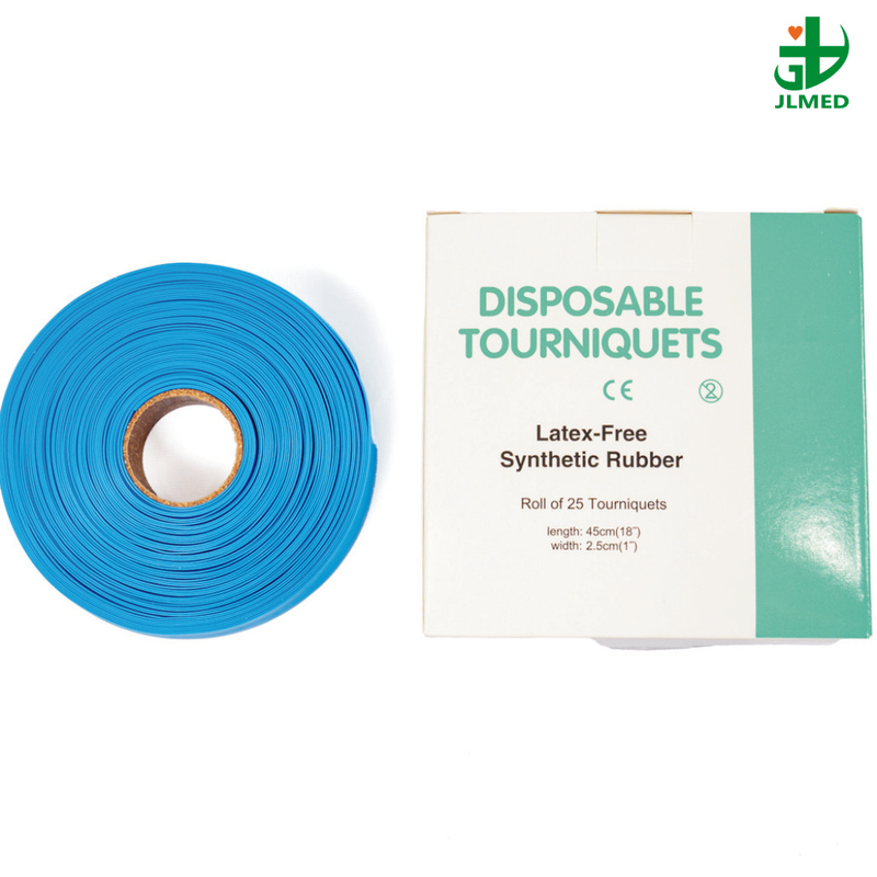 Medical Elastic Disposable Tourniquet First Aid Emergency Latex Free Silicone Nylon Rubber Flat/Rolled Quick Release Blood