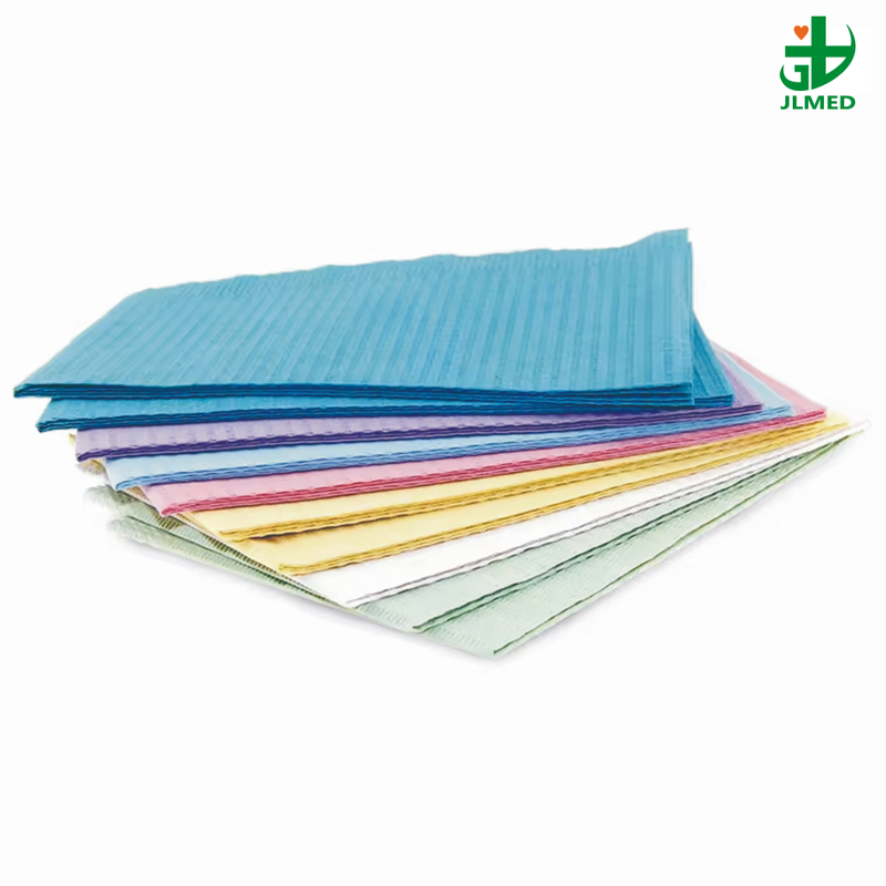 Disposable Colorful Tissue Dental Bib for Medical Dentist Dental Bibs
