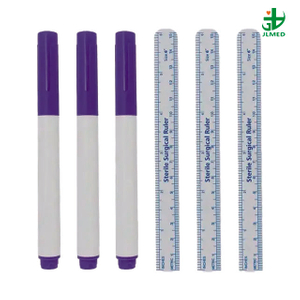  Medical Professional Sterile/Nonsterile Surgical Black/ Purple/ Blue Single Tip/ Dual Tips Tattoo Skin Marker Pen with Ruler