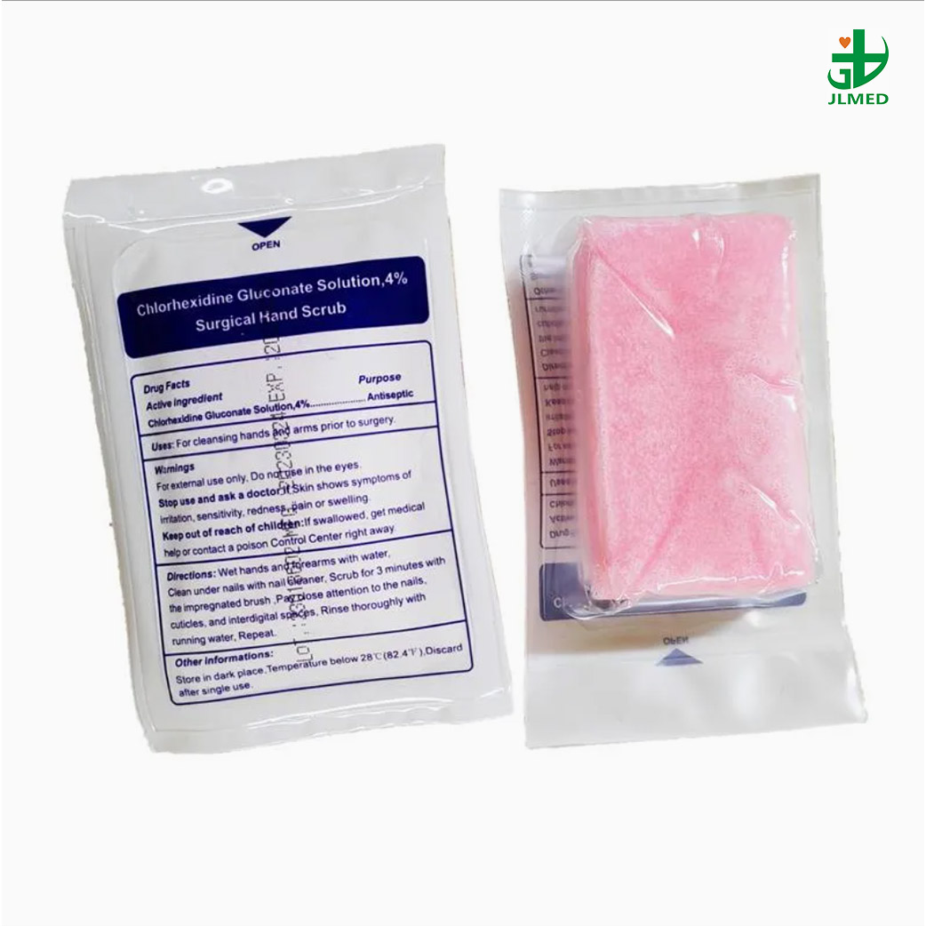 Medical Use Soft Sponge Hand Cleaning Brush Disposable Surgical Scrub Brush with Nail Cleaner