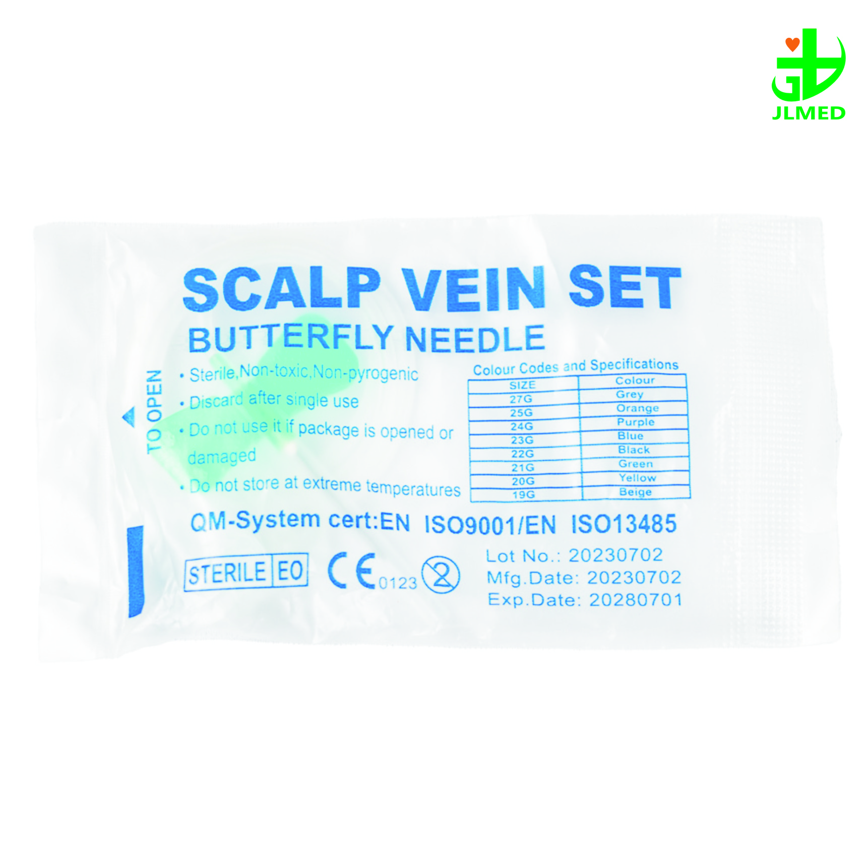 Disposable Medical Butterfly Needle Scalp Vein Set Infusion Luer Slip or Luer Slip