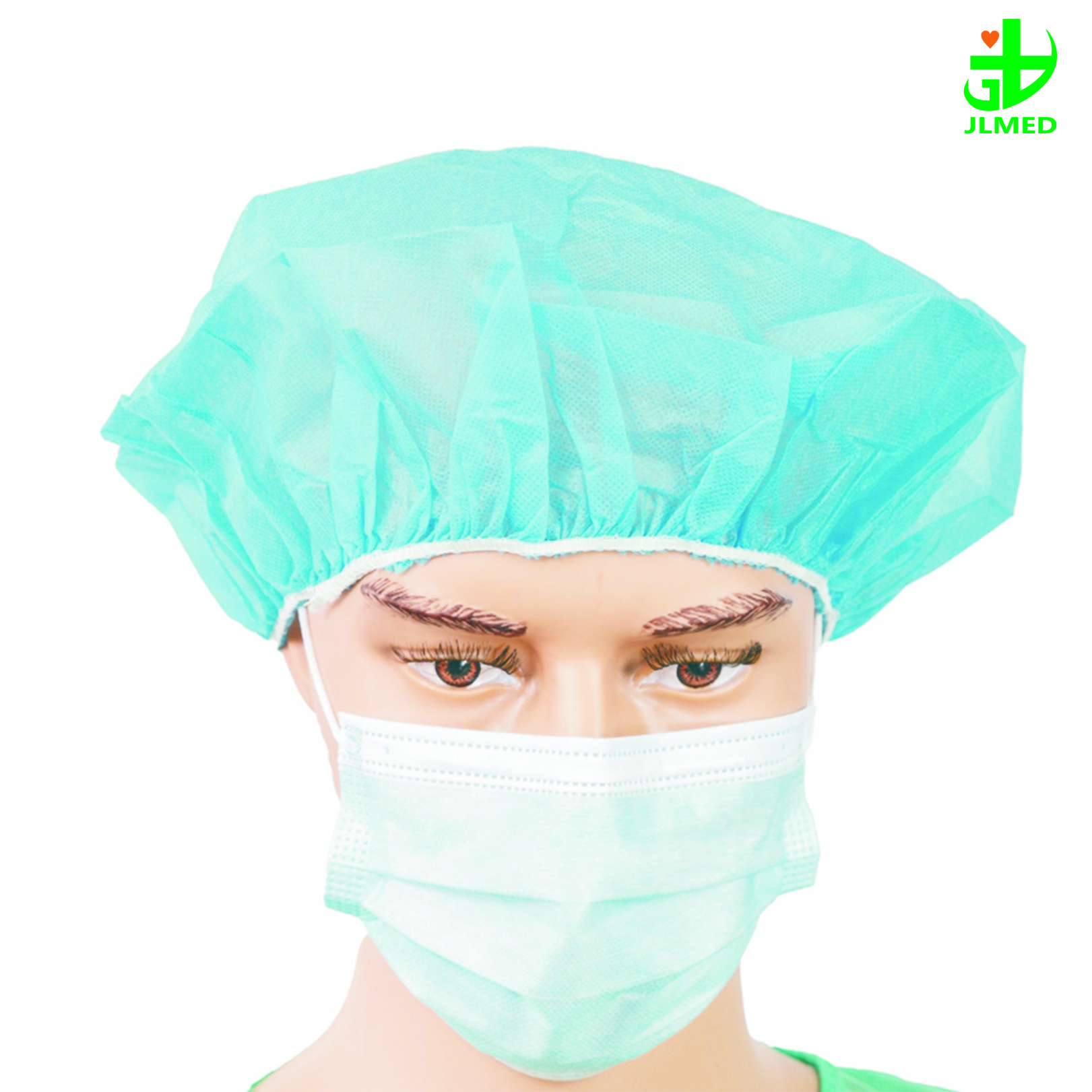 Disposable Medical Non Woven Cap Hair Nets Head Hood Covers Nylon Hats