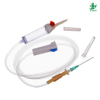 Double Drip Chamber Blood Transfusion Set with Two Spike