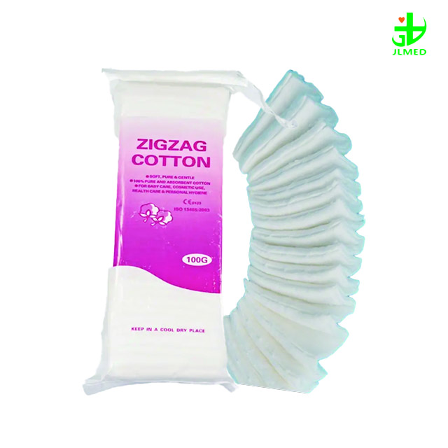 Pre-Cut or Not Cut High Quality Disposable Medical Surgical 100% Cotton Zig Zag Cotton