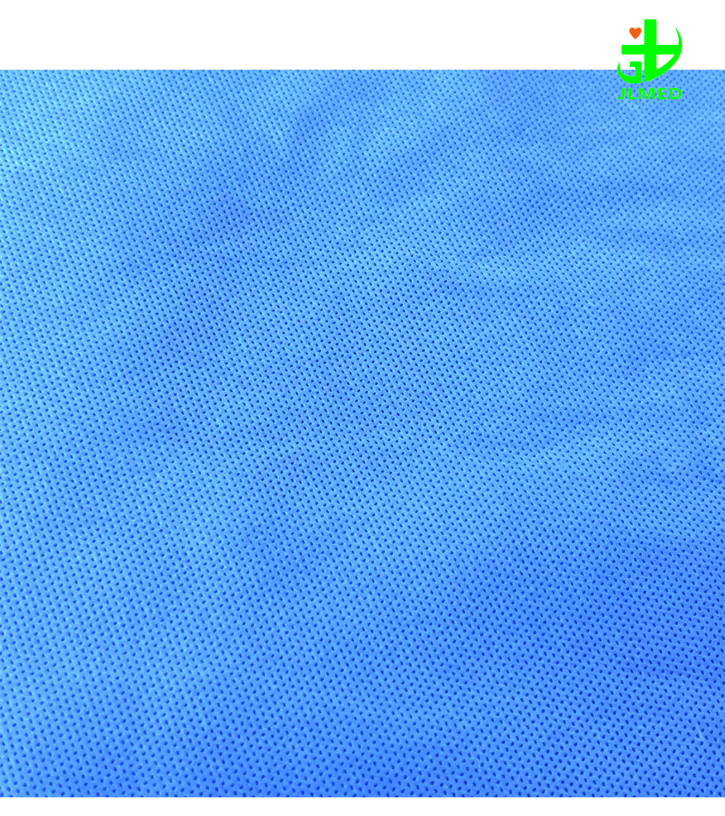 SMS 100%Pp 34gsm 54gsm Blue Medical Hydrophobic Non-Woven Fabric Medical Sms Non-woven Fabric for Medical Products