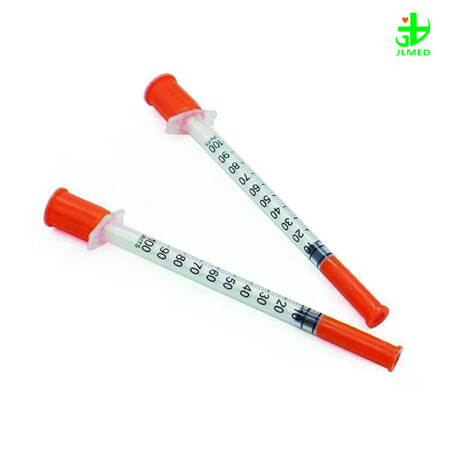 Disposable Medical Insulin Syringe with Fixed Needle Plastic CE&ISO Certificated Sterile