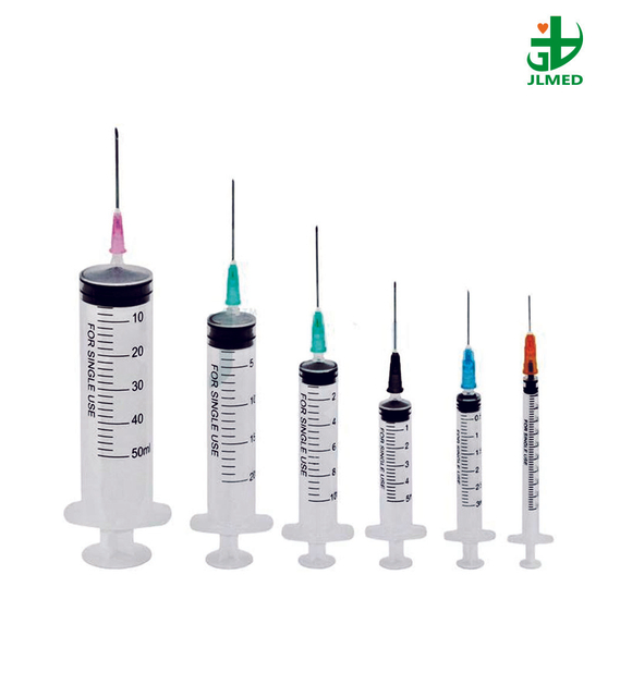 Disposable Medical Syringe Luer Lock/Slip Lock with or Without Hypodermic Needle Three Part Syringe with/Without Needle with CE ISO Certification