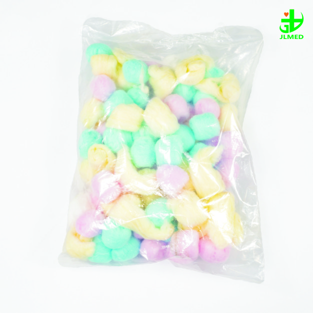 Wholesale 100% Cotton Multi Color Medical Cotton Ball