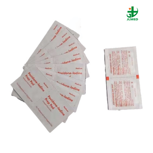 Non-Woven Medline Antiseptic Povidone Iodine Prep Pad and Lens Cleaning Wipes