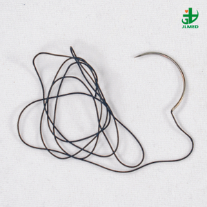 Surgical Sutures PGA Polyglycolic Acid Synthetic Braided Absorbable with Needle 75cm