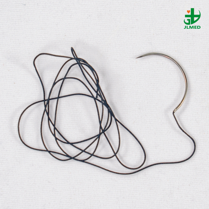 Surgical Sutures PGA Polyglycolic Acid Synthetic Braided Absorbable with Needle 75cm