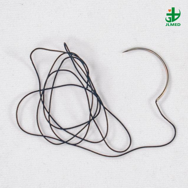 Surgical Sutures PGA Polyglycolic Acid Synthetic Braided Absorbable with Needle 75cm