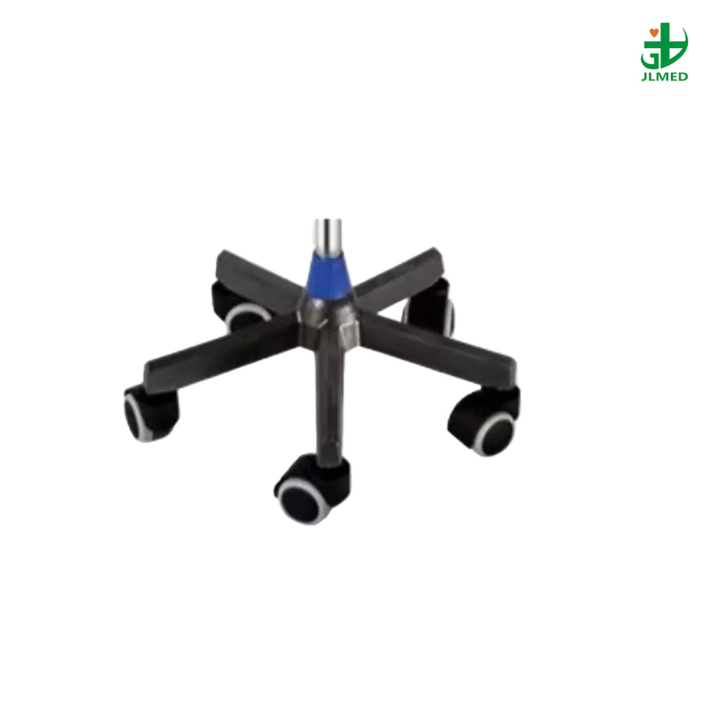 Hospital And Clinic Medical Adjustable Mobile IV Pole Drip Stand 4 Hook Infusion Stand with Haft And Tray