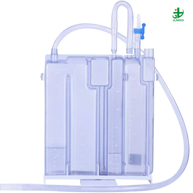 High Quality Medical Single Double Chambere PVC Disposable Thoracic Chest Drainage Bottle