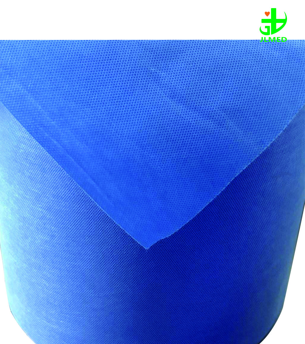 SMS 100%Pp 34gsm 54gsm Blue Medical Hydrophobic Non-Woven Fabric Medical Sms Non-woven Fabric for Medical Products