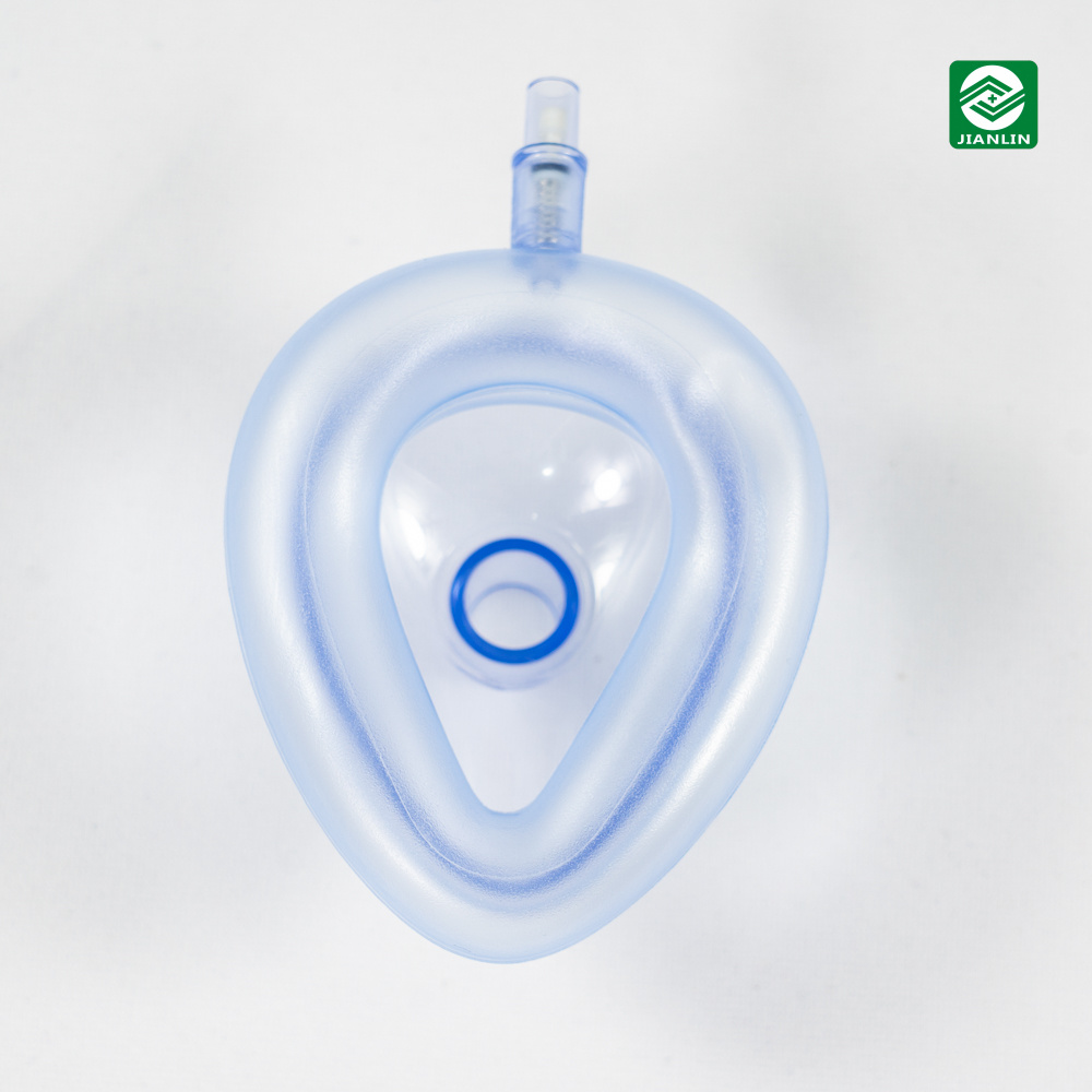 Disposable Medical Standard PVC Anesthesia Mask with Colorful Factory