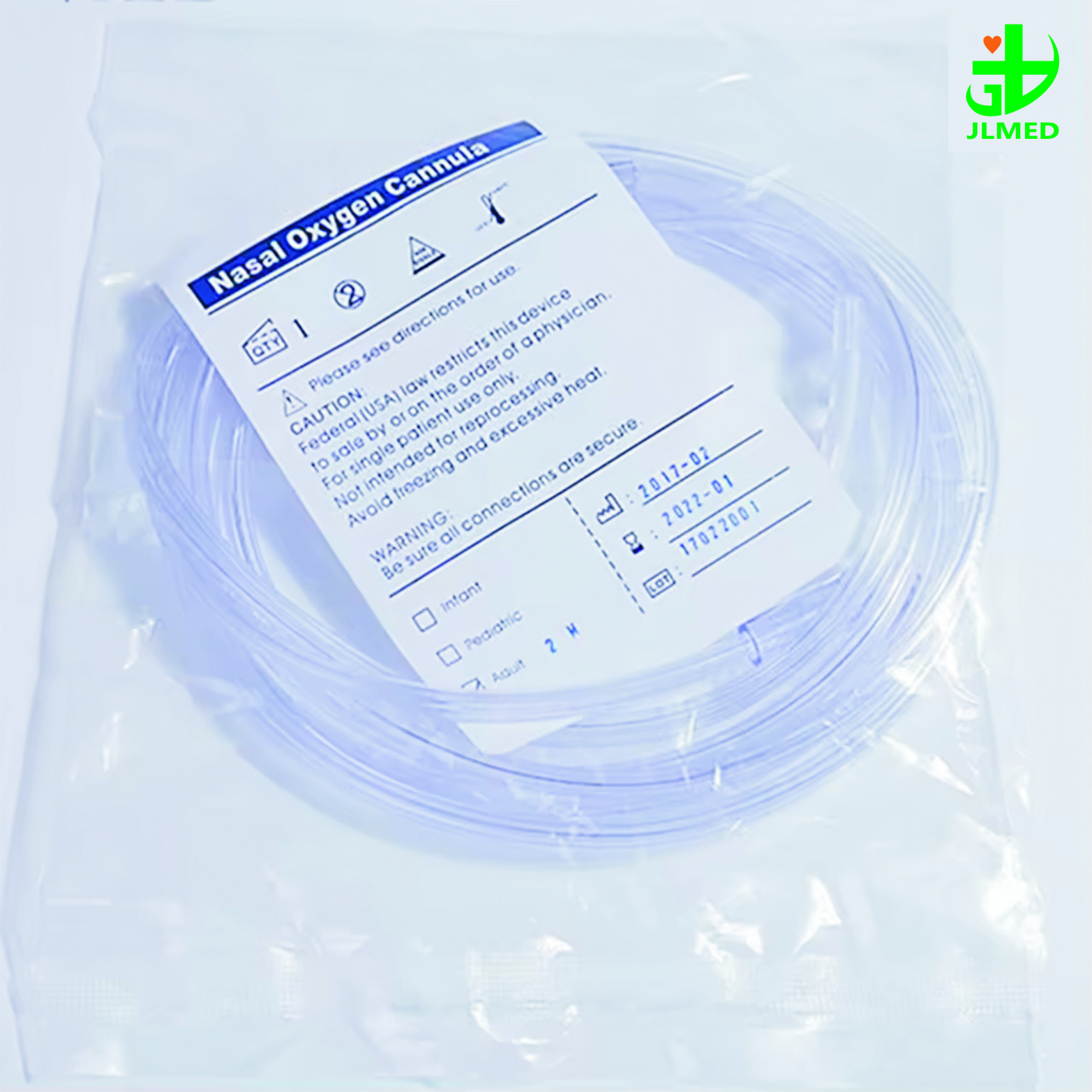 High Flow Disposable Medical Nasal Oxygen Cannula Catheter