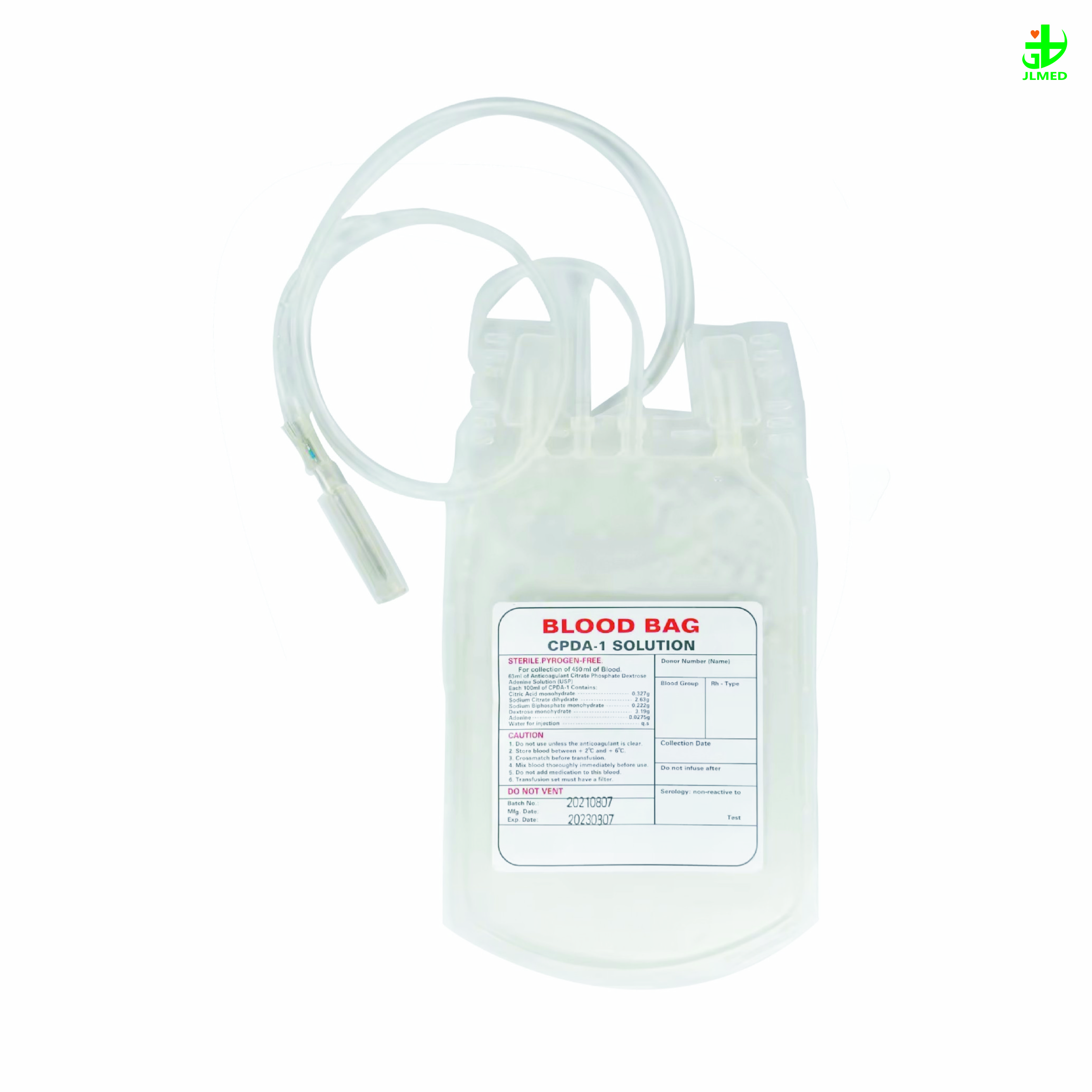 Medical Consumables Disposable Sterile Blood Bag 100ml 250ml 500ml