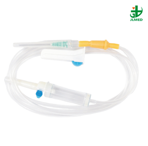 Double Drip Chamber Blood Transfusion Set with Two Spike