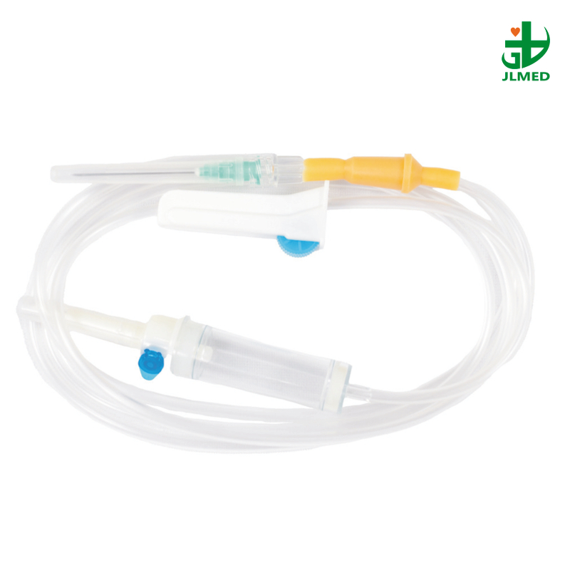 Double Drip Chamber Blood Transfusion Set with Two Spike