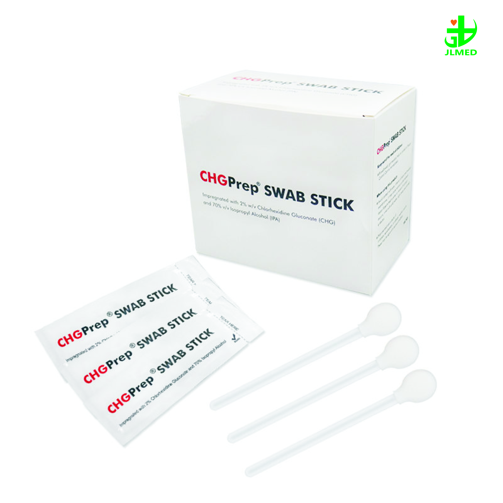 Disposable Chgprep Swab Stick Impregnated Cotton Swab