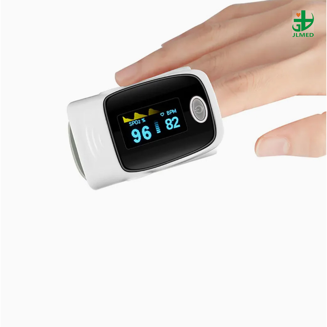 Wholesale Smart Battery Accurate Finger Clip Blood Oxygen Oximeter Fingertip Monitor OLED Display Screen Sensor Pulse Oximeter