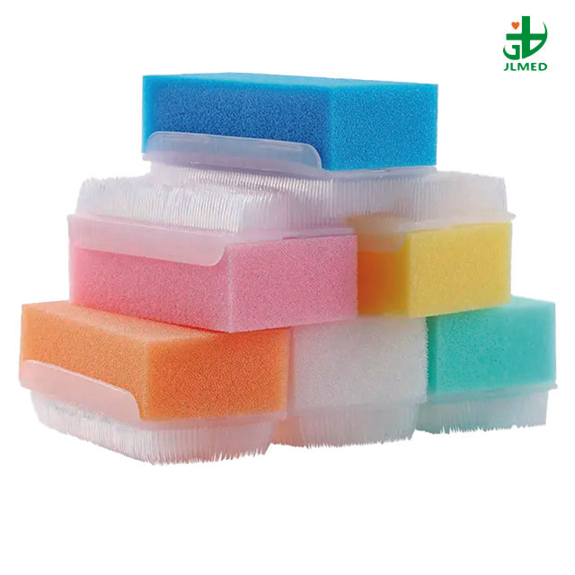 Medical Use Soft Sponge Hand Cleaning Brush Disposable Surgical Scrub Brush with Nail Cleaner