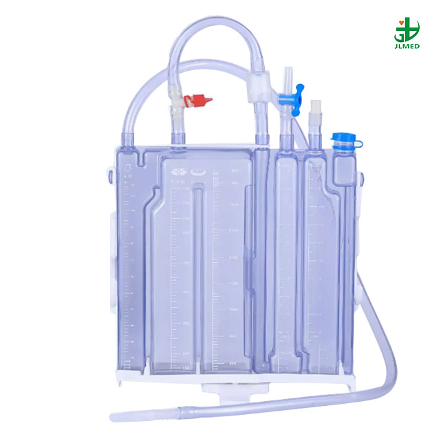 High Quality Medical Single Double Chambere PVC Disposable Thoracic Chest Drainage Bottle