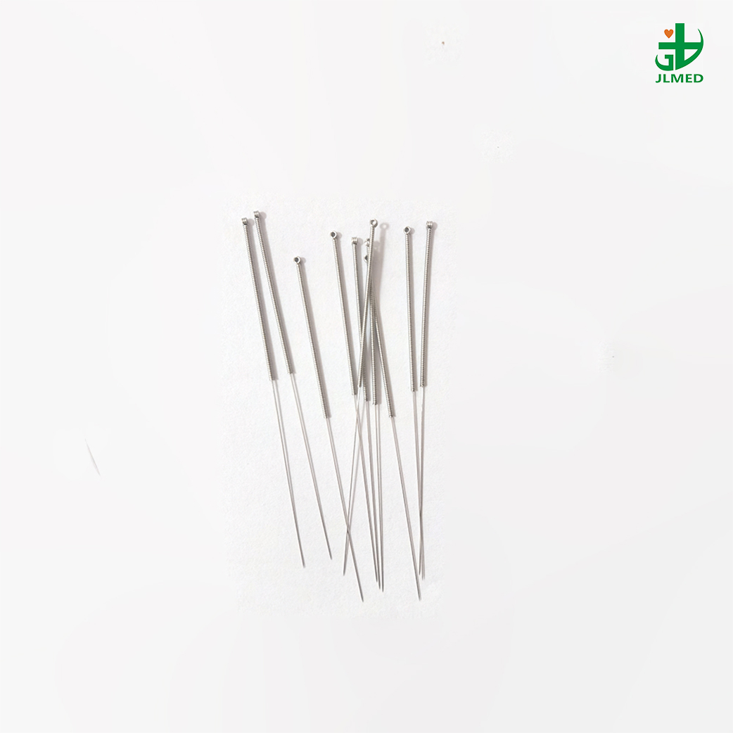 Acupuncture Needle Chinese Spring Silver Copper Handle Sterilize