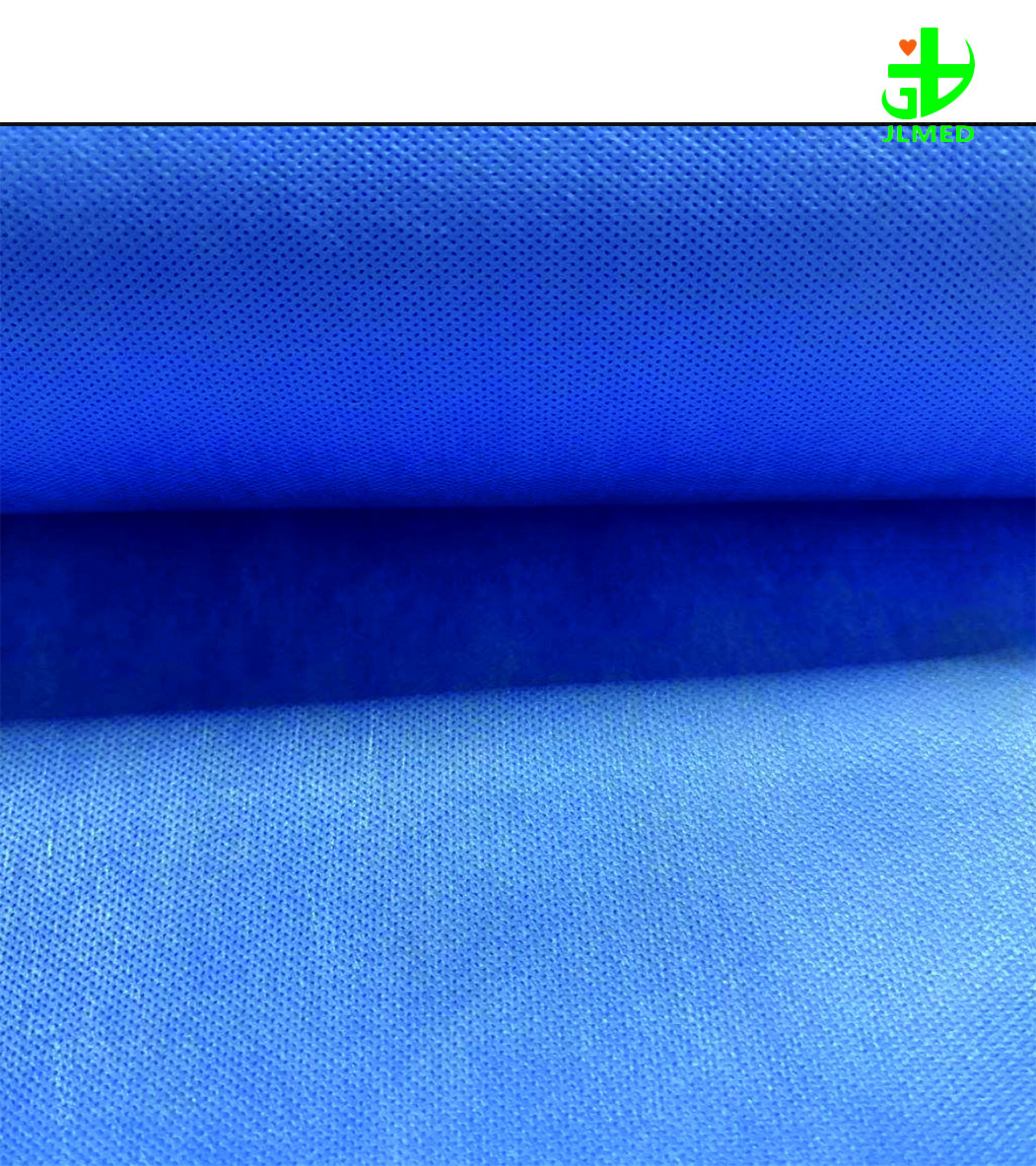 SMS 100%Pp 34gsm 54gsm Blue Medical Hydrophobic Non-Woven Fabric Medical Sms Non-woven Fabric for Medical Products