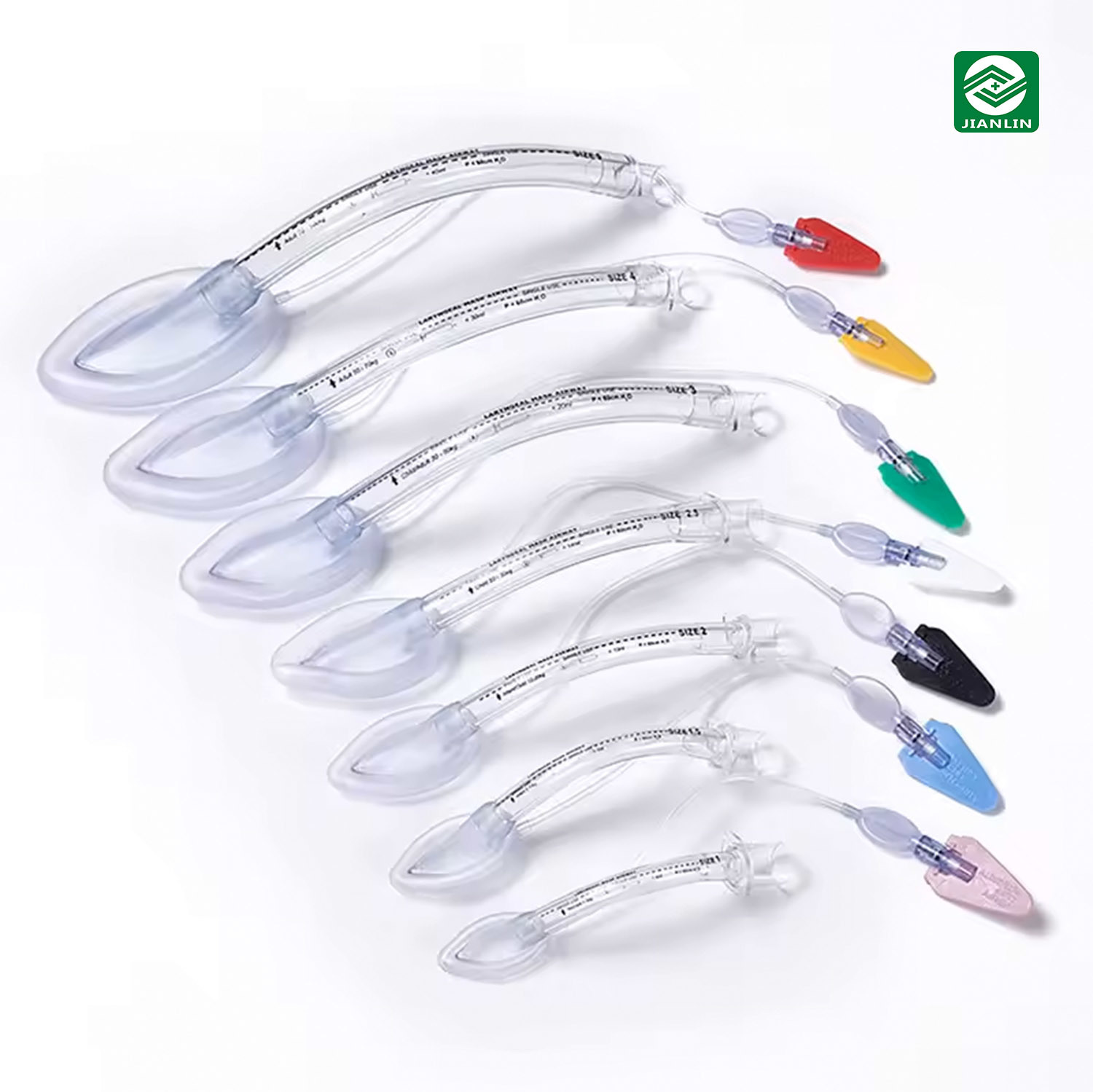 Disposable PVC & Silicone Curved Laryngeal Mask for Hospital Surgical