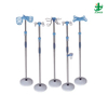 Hospital And Clinic Medical Adjustable Mobile IV Pole Drip Stand 4 Hook Infusion Stand with Haft And Tray