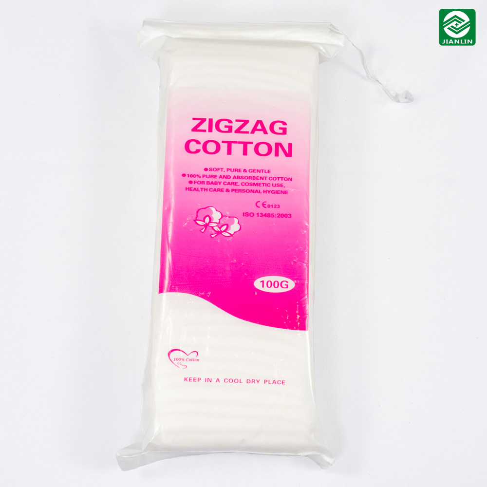 Pre-Cut or Not Cut High Quality Disposable Medical Surgical 100% Cotton Zig Zag Cotton