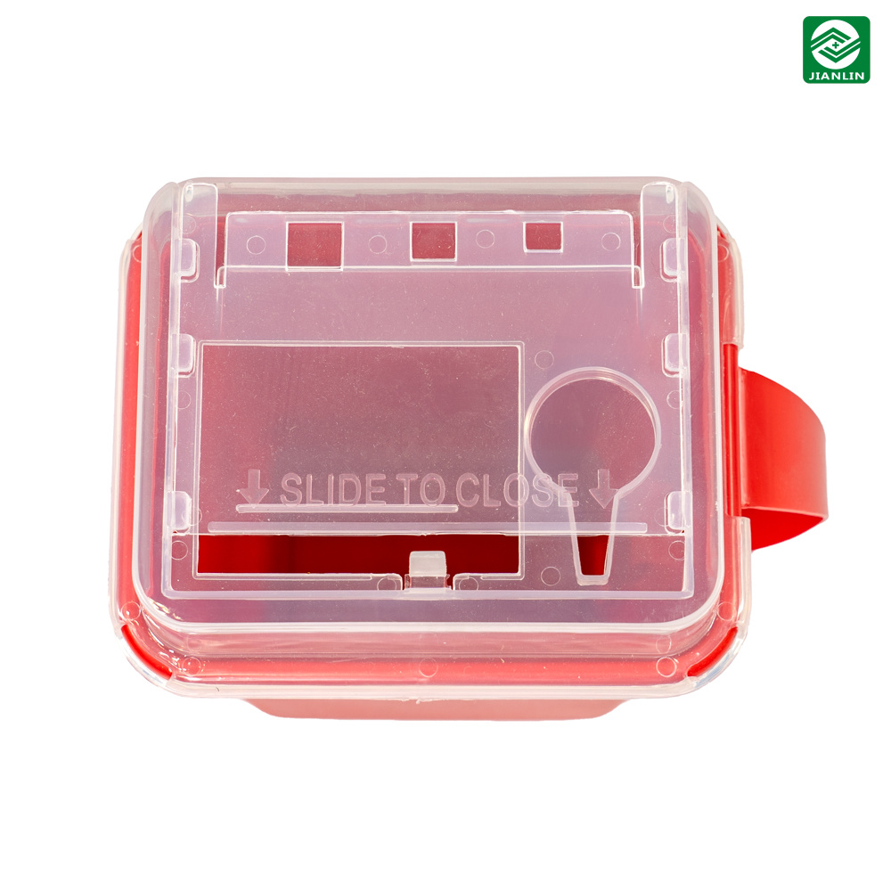 Sharps Disposal Container Biohazard Medical Waste Safety Box Plastic Sharp Container for Tattoo Needles Sharp Container Medical Waste Bag