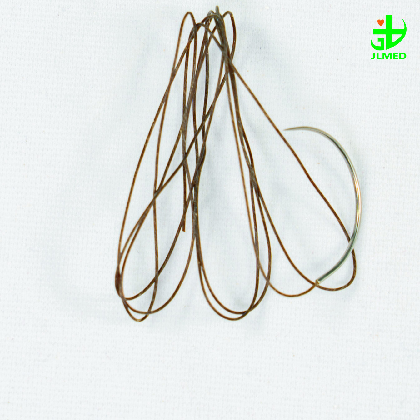 Surgical Sutures PGA Polyglycolic Acid Synthetic Braided Absorbable with Needle 75cm