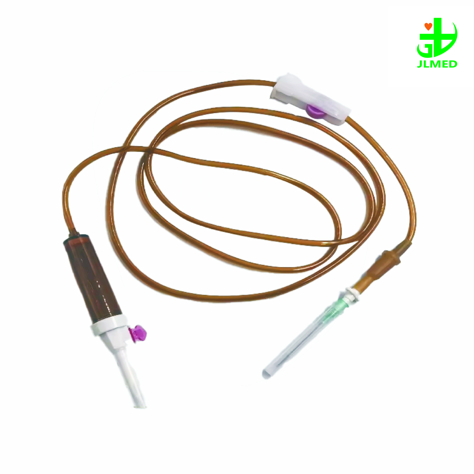 Double Drip Chamber Blood Transfusion Set with Two Spike